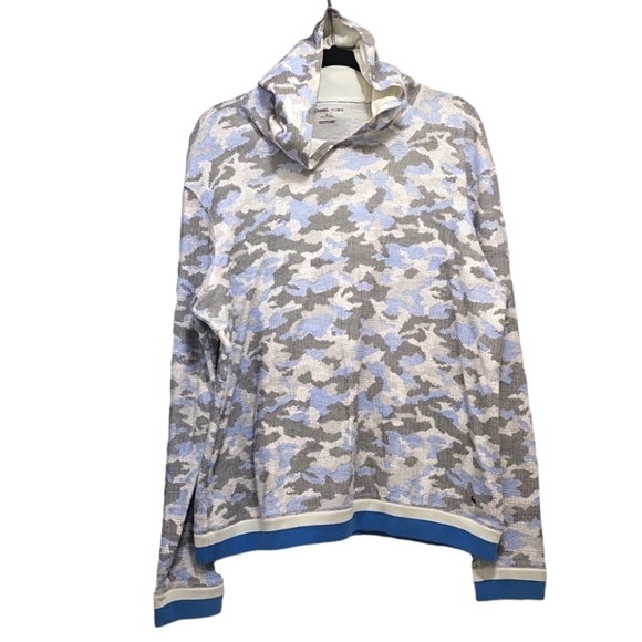 Michael Kors Men's Camo-Print Waffled Hoodie - Picture 1 of 6